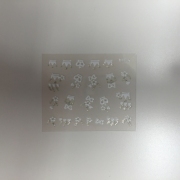 3D Sticker weiss XF 016